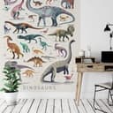 Fototapeta brązowa - Dinozaury