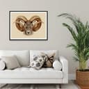 Plakat brązowy - Urial