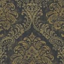 Barokowa tapeta czarne złoto - luksusowa tapeta z włókniny w stylu vintage z ornamentami