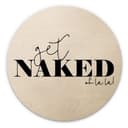 Obraz drewniany Get Naked - okrągły