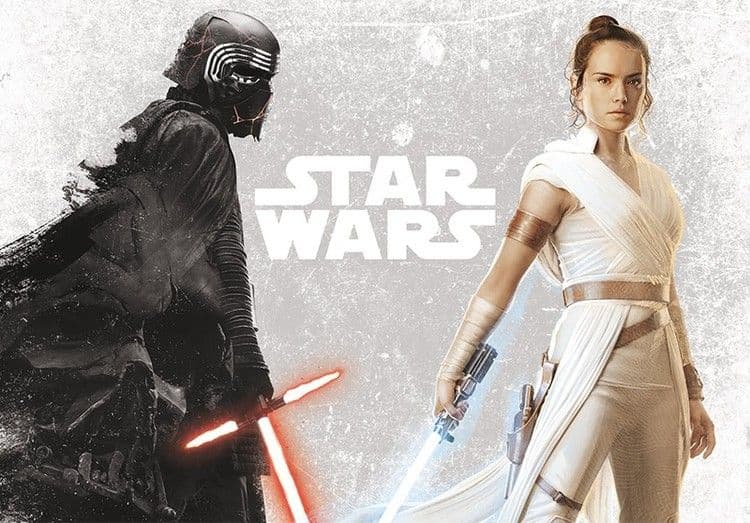 Poster, Filmposter Star Wars - Kylo &amp; Rey 91,5x61 cm