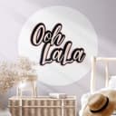 Naklejka na ścianę Oh La La - okrągła