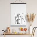 Obraz tkaniny Wino Nie