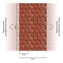 fototapeta 3d czerwony geometryczny wzór włóknina tapeta do salonu, sypialni
