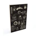 Plakat drewniany World of Coffee