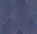 Tapeta z włókniny o wyglądzie 3D, geometryczna grafika w paski w kolorze niebieskim 