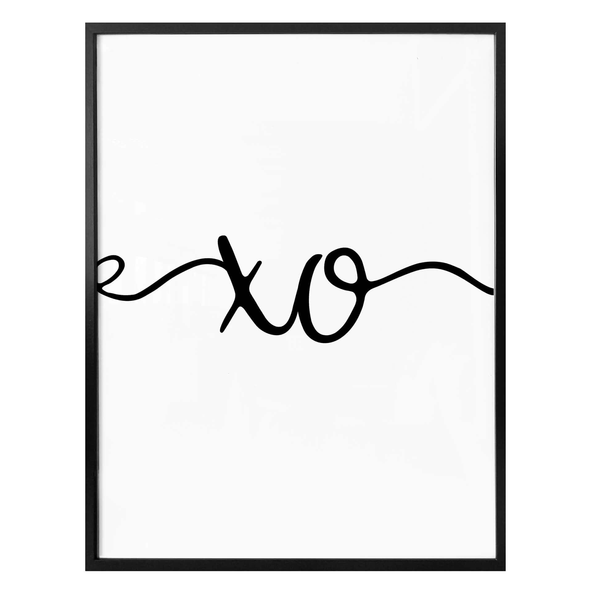 Plakat XO (Uścisk i Pocałunek)