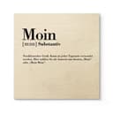 Plakat drewniany gramatyka Moin