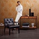 Barokowa tapeta pomarańczowa - klasyczna tapeta z włókniny w stylu vintage z ornamentami 