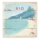 Obraz drewniany Rivers - Rio de Janeiro - 40x41,5 cm