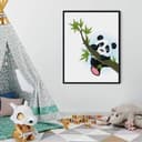 Plakat Climbing Panda