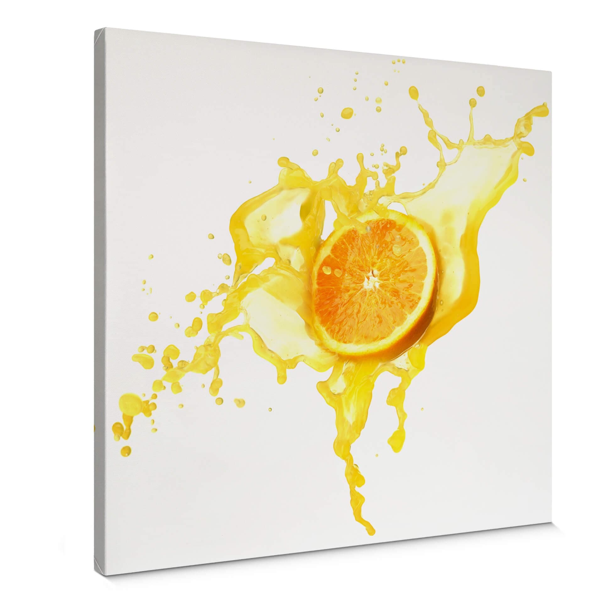 Obraz na płótnie Splashing Oranges - kwadratowy