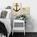 Plakat drewniany gramatyka Moin