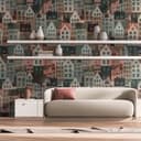 fototapeta 3D nowoczesna tapeta kolorowa salon nowoczesna tapeta flizelinowa sypialnia