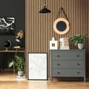 Samoprzylepna tapeta brązowy wygląd drewna scandi panele drewniane folia samoprzylepna