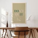 Plakat drewniany Don't Quit Do it