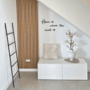 Drewniane litery z płyty MDF Home is where the heart is (6 sztuk)