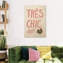 Plakat drewniany 1X Studio - Très chic