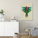 Brązowy obraz na płótnie - Macaw