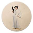 Obraz drewniany Tohmé - Leia - Okrągły