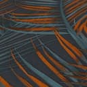 Tapeta w kwiaty - Floral black orange - tapeta z włókniny A.S. Création