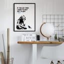 Plakat Banksy - Jeśli się zmęczysz