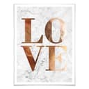 Plakat o wyglądzie miedzi - Love 01