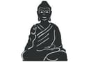 Dekoracja okienna Budda