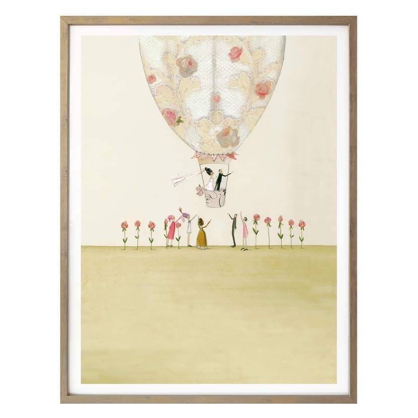 Plakat Leffler - Balon ślubny