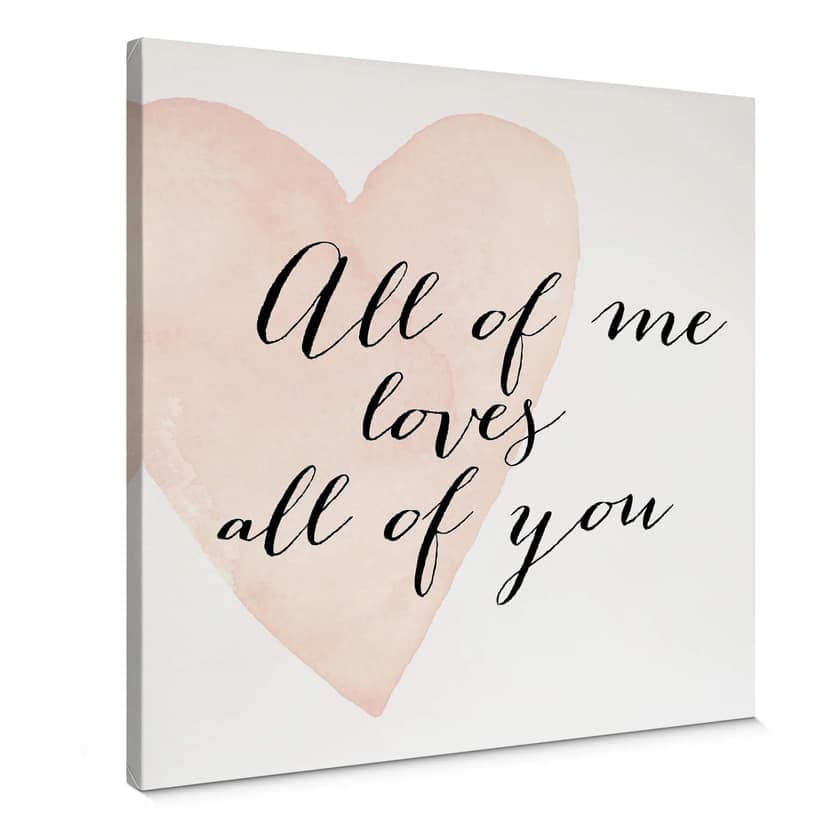 Obraz na płótnie Confetti & Cream - All of me loves all of you