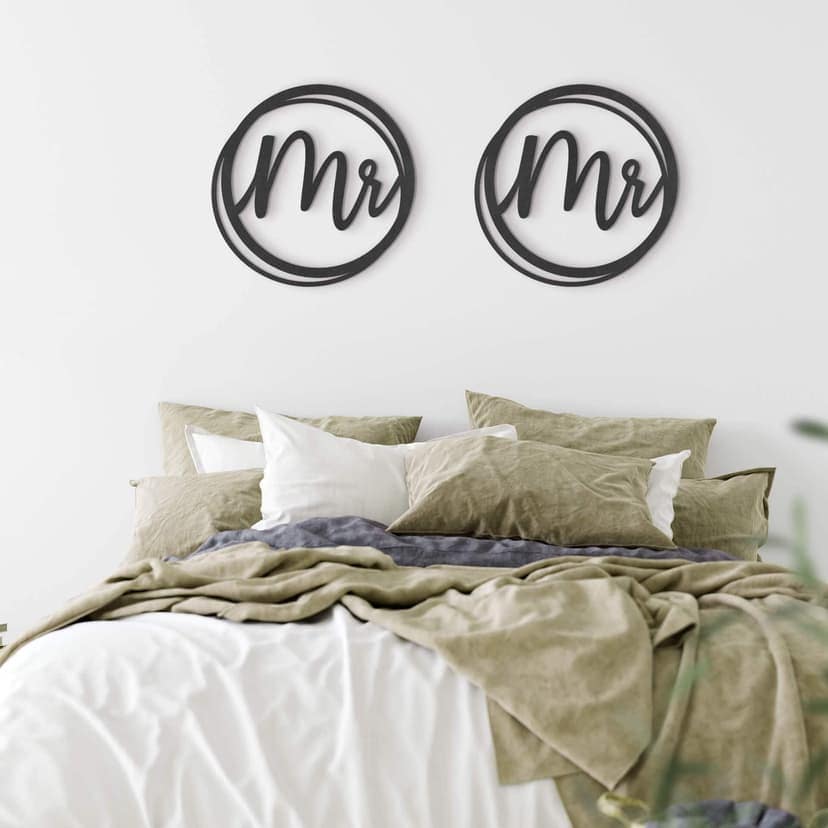 Napis MDF ślubny Mr i Mr