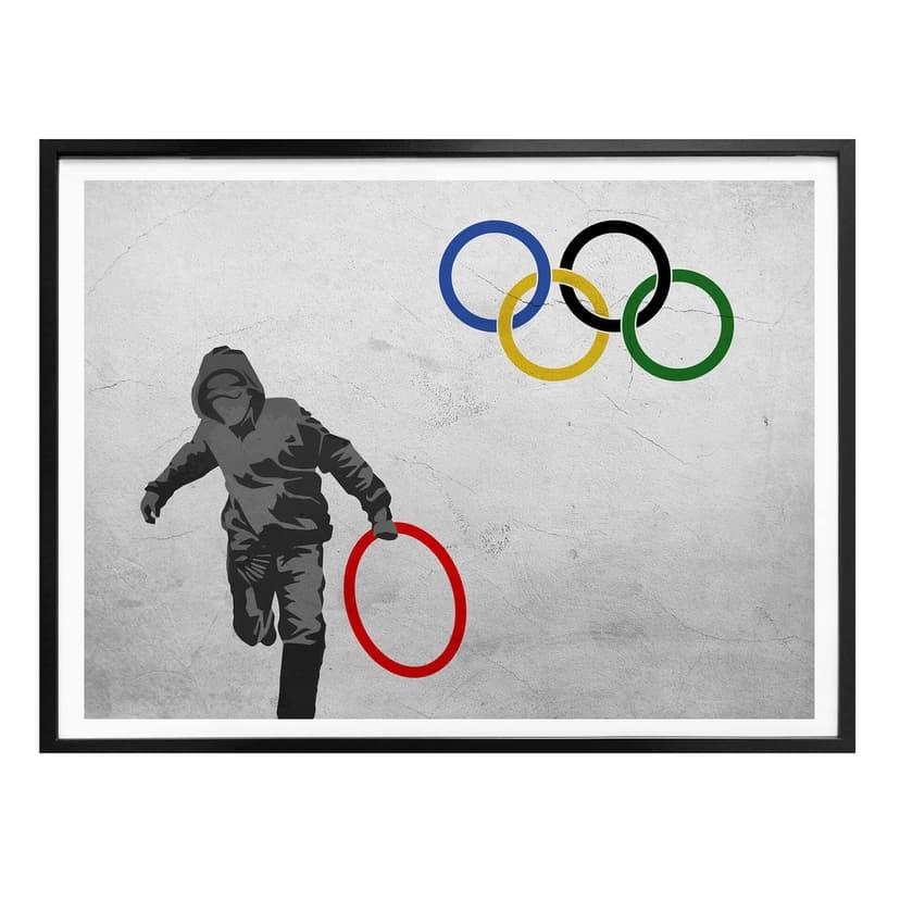 Plakat Banksy'ego - Olimpiada