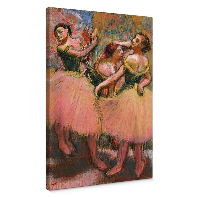 Obraz na płótnie Degas - Trzy tancerki z zielonymi gorsetami