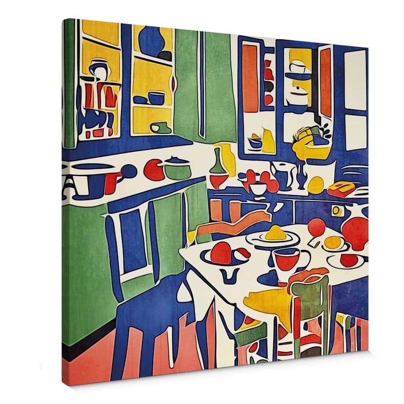 Obraz na płótnie W kuchni - Inspirowane Matisse - Zamart