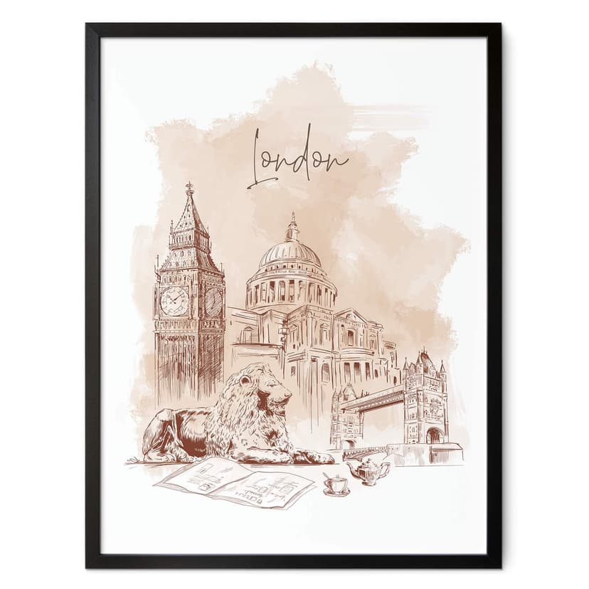Plakat Londyn - Pokochaj swoje miasto