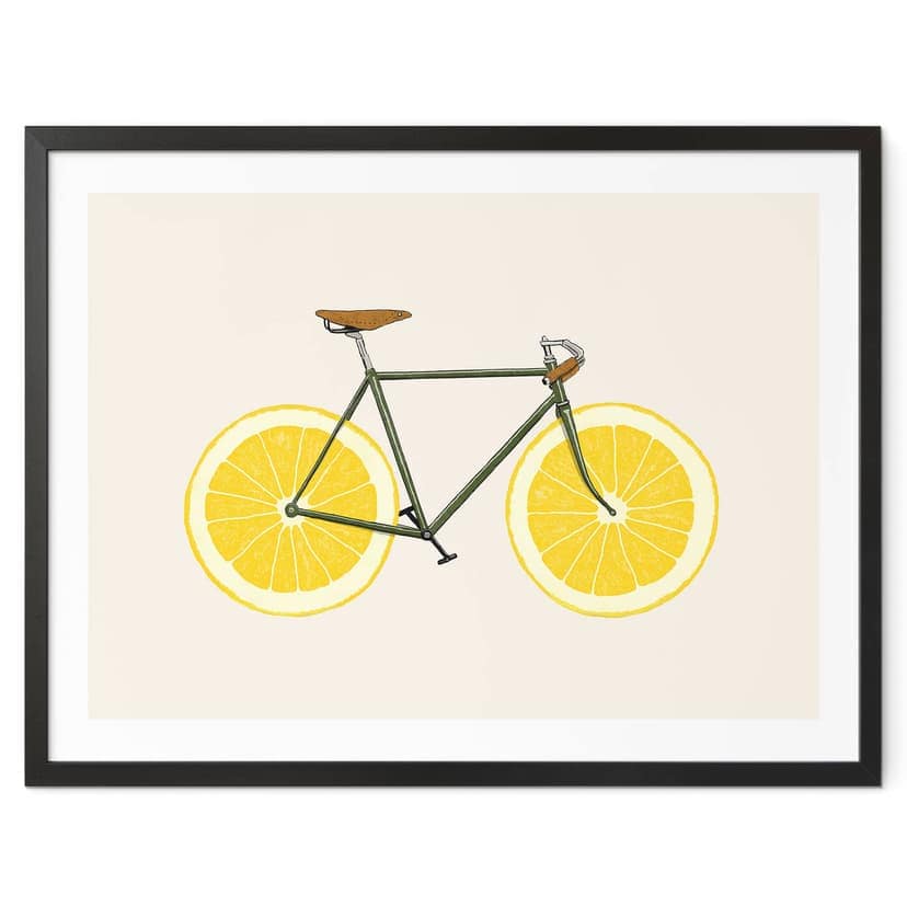 Plakat rower z cytrynami - Bodart