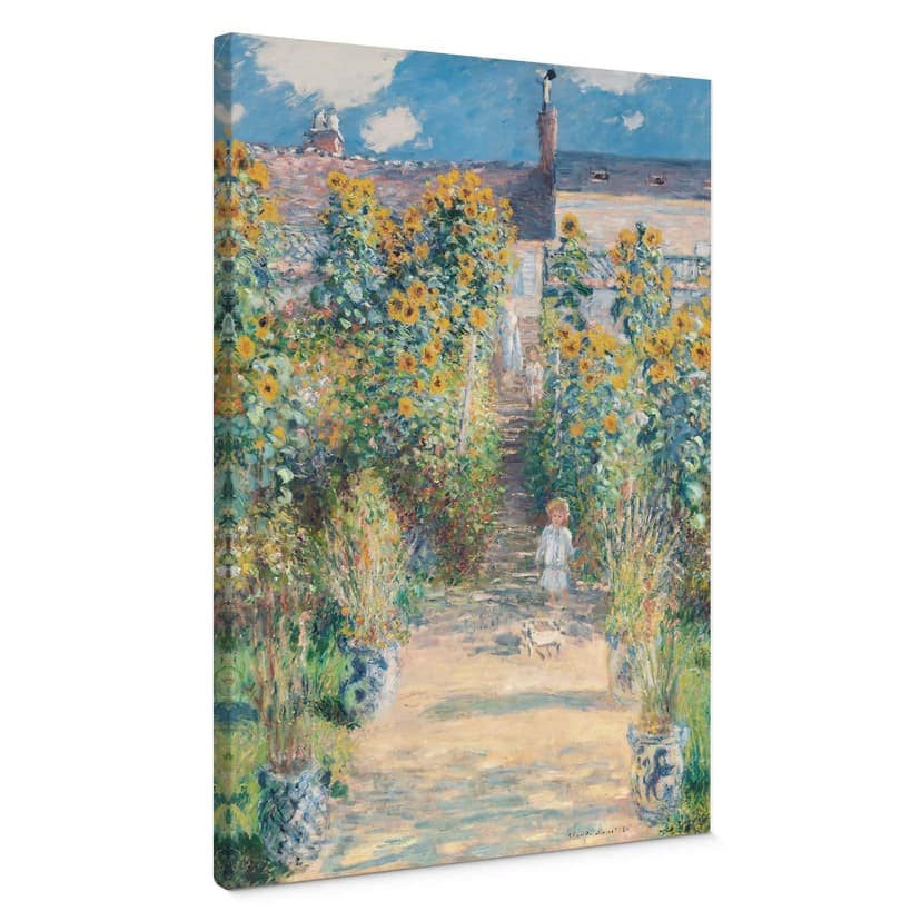 Obraz na płótnie Ogród Moneta w Vétheuil - Monet