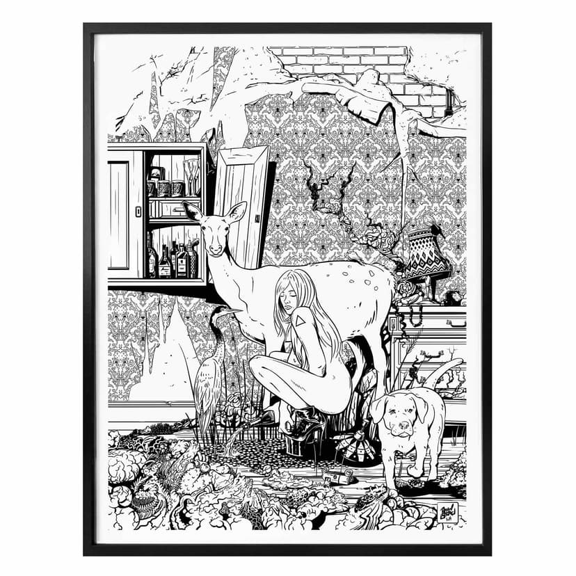 Plakat Drawstore - In the Livingroom