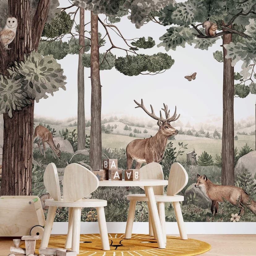 Fototapeta Kikki Belle - Rodzime zwierzęta w lesie
