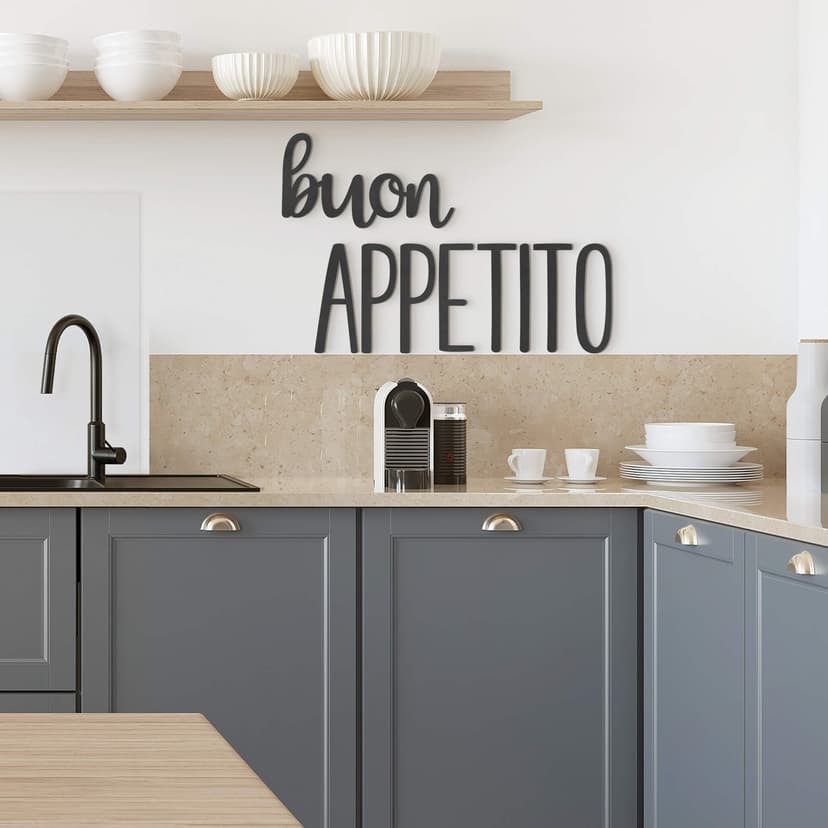 Napis MDF - powiedzenie do kuchni - Buon Appetito