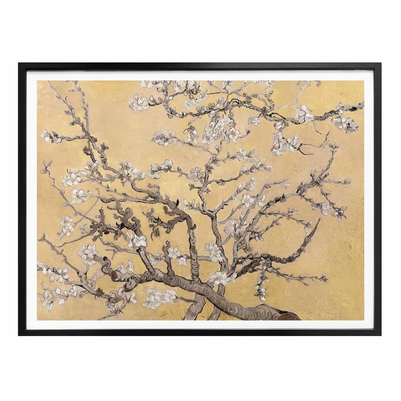 Plakat van Gogh - Krem z kwiatem migdałowca