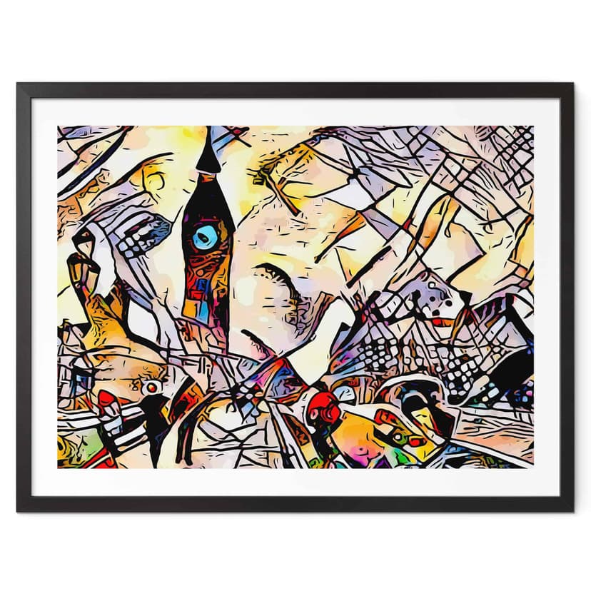 Plakat Zamart - Kandinsky spotyka londyńskiego Big Bena