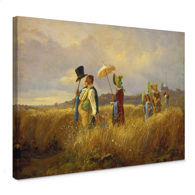 Obraz na płótnie Spitzweg - Niedzielny spacer