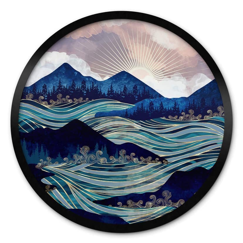 Plakat SpaceFrog Designs - Sea Drift - okrągły
