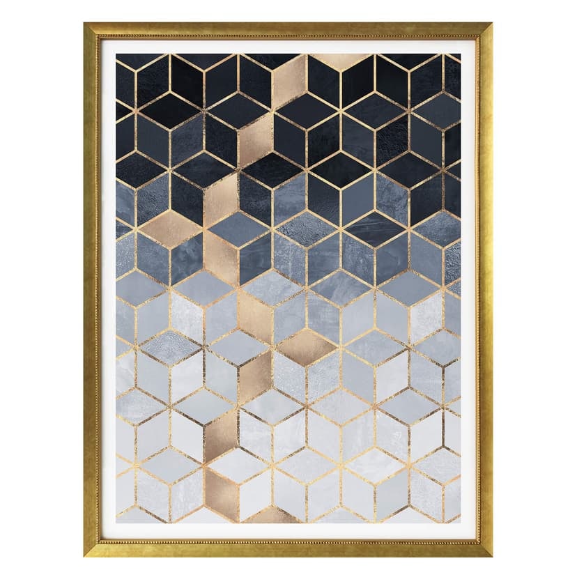Plakat Fredriksson - Niebieska geometria