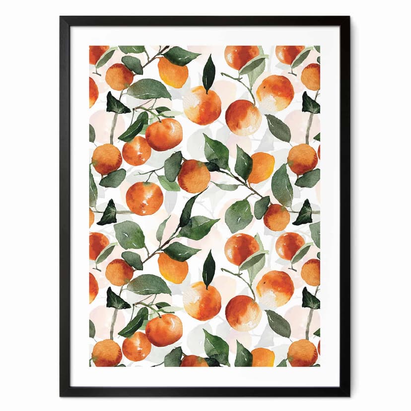 Plakat z owocowymi mandarynkami - UN Designs