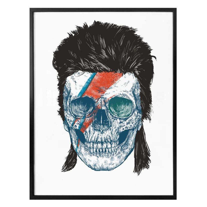 Plakat Solti - czaszka Bowiego