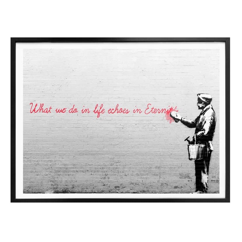Plakat Banksy - Echa w wieczności