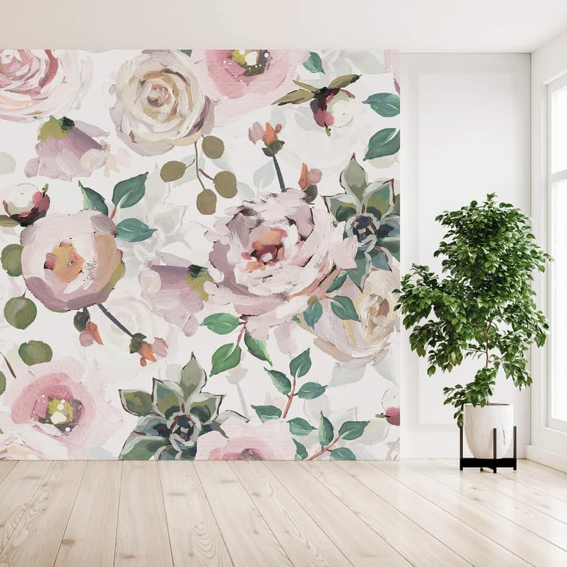 Fototapeta UN Designs - Kwiaty w malarskim stylu