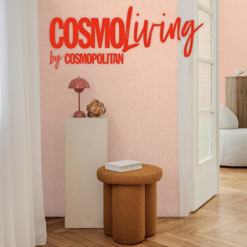 Tapeta COSMOPOLITAN morelowy róż - nowoczesna tapeta z włókniny do salonu sypialni